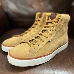 Allen Edmonds Alpha High-top Lace-up Sneaker - Tan Suede Size 10